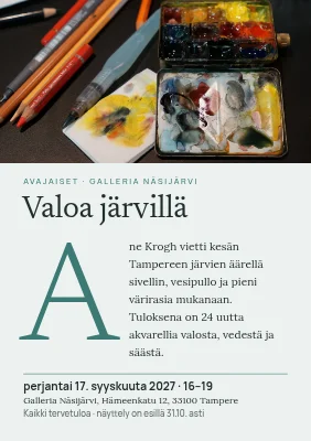 Ennakkonäytös — akvarellit
