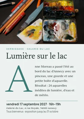 Vernissage privé — aquarelles