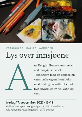 Lukket visning — akvareller