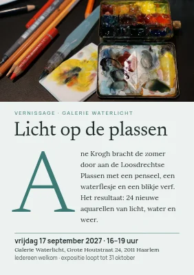 Besloten opening — aquarellen
