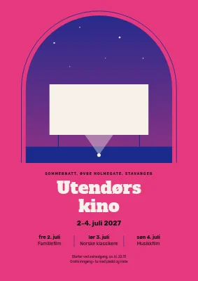 Utendørs sommerkino