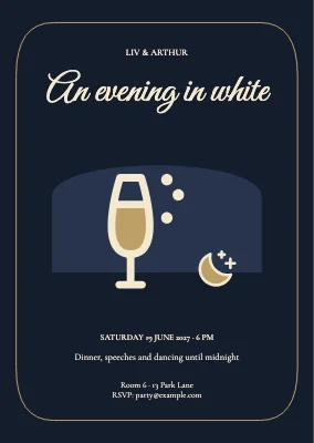 An evening in white