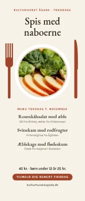 Roll-up til fællesspisning — spis med naboerne