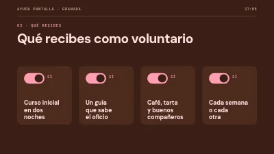 Página 5 de Captación de voluntarios — ayudantes de proyección