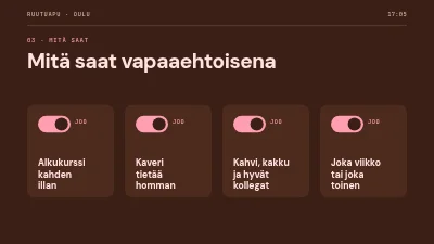 Sivu 5 – Vapaaehtoisten rekrytointi — seulonta-avustajat