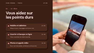 Page 3 de Recrutement de bénévoles — aides pour les projections