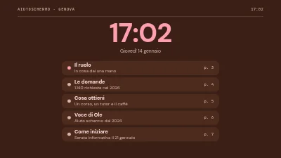 Pagina 2 di Reclutamento volontari — aiutanti agli schermi