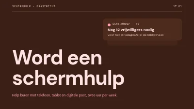 Pagina 1 van Vrijwilligerswerving — helpers bij vertoningen