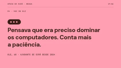 Página 6 de Recrutamento de voluntários — ajudantes de ecrã