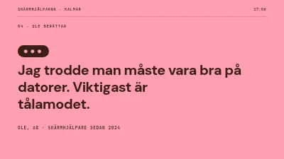 Sida 6 av Volontärrekrytering — skärmhjälpare