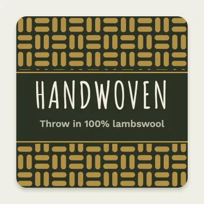 Handwoven throw