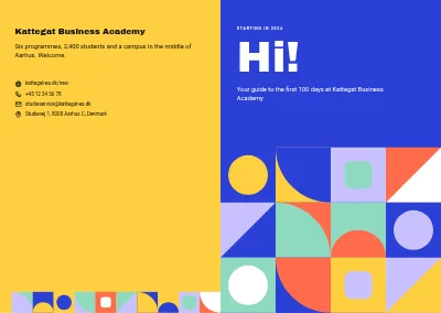 Cover of Welcome guide for a business academy – 48 pages