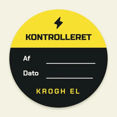 Kontrolleret af elektrikeren