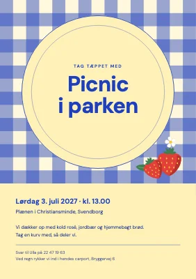 Picnic i parken — ternet tæppe