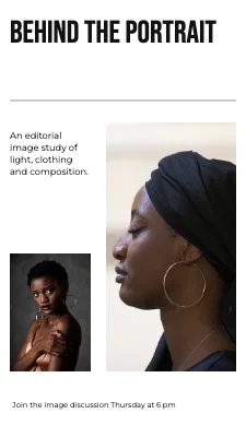 Behind the portrait · fashion broadsheet