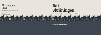 Omslag af Udlejningsbrochure for nye lejeboliger – 16 sider