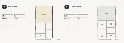 Pages 6–7 of Letting brochure for new rental homes – 16 pages
