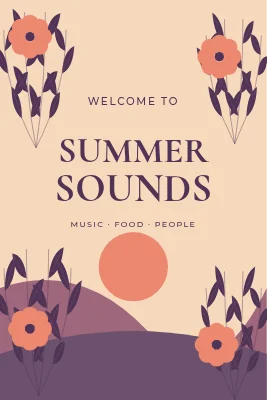 SOMMERLYD — Event welcome sign