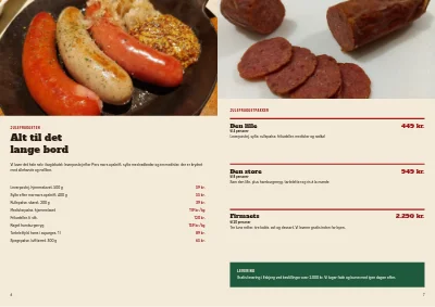 Side 6–7 af Julekatalog med bestilling for slagter – 12 sider