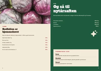Side 8–9 af Julekatalog med bestilling for slagter – 12 sider