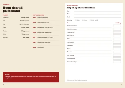 Side 10–11 af Julekatalog med bestilling for slagter – 12 sider