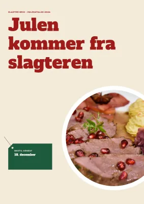 Julekatalog med bestilling for slagter – 12 sider