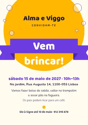 Encontro para brincar — vem brincar