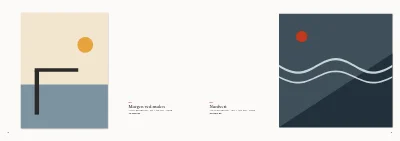 Side 8–9 af Udstillingskatalog for galleri – 12 sider