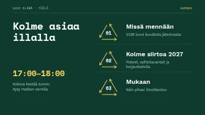 Sivu 2 – Kierrätyskampanja — Vesterbron avaustapahtuma