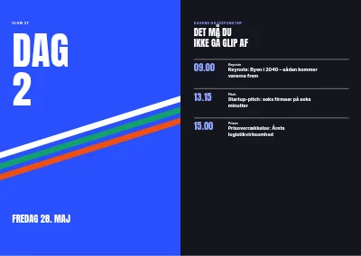Side 18–19 af Konferenceprogram for branchekonference – 48 sider