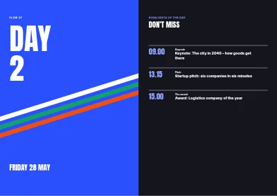 Pages 18–19 of Programme for an industry conference – 48 pages