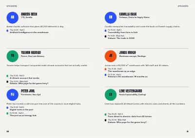 Pages 30–31 of Programme for an industry conference – 48 pages
