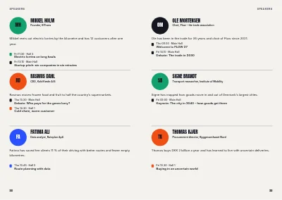 Pages 32–33 of Programme for an industry conference – 48 pages