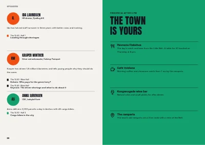 Pages 34–35 of Programme for an industry conference – 48 pages