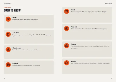 Pages 6–7 of Programme for an industry conference – 48 pages
