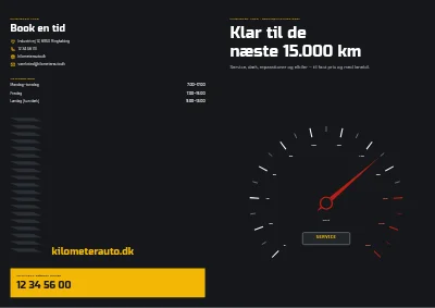 Omslag af Servicekatalog for autoværksted – 16 sider