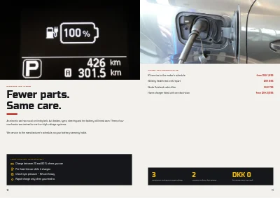الصفحات 10–11 من Service catalogue for a car garage – 16 pages