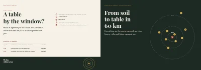 Cover of Menu booklet for a restaurant – 8 pages