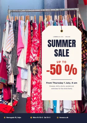 Summer sale at a Vejle clothes shop