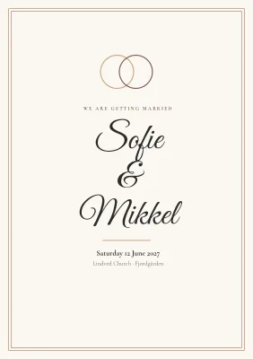 Wedding programme with songs and seating plan – 24 pages