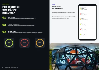 Side 4–5 af Produktlancering for teknologi-startup – 8 sider