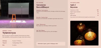 Side 2 af Teatrets sæsonprogram