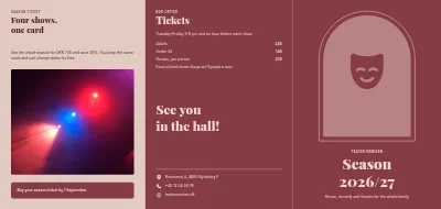 Theatre season programme