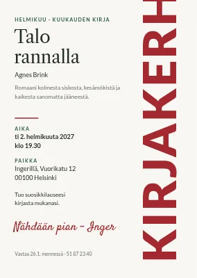 Lukupiiri Haderslevissä — kuukauden kirja