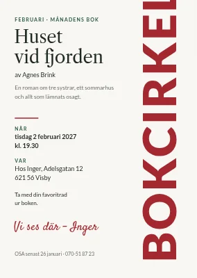 Bokklubb i Haderslev — månadens bok