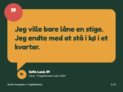 Side 5 af Servicedesign — projektpræsentation