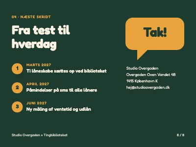 Side 8 af Servicedesign — projektpræsentation