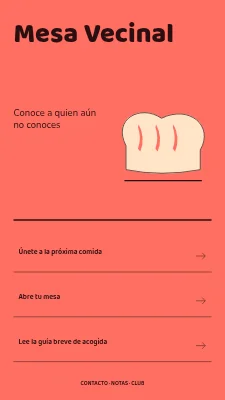 Mesa del vecindario