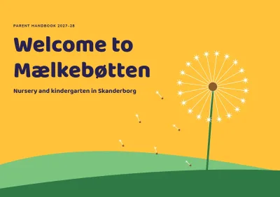 Parent handbook for a nursery – 32 pages