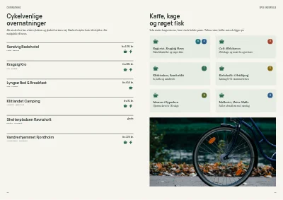 Side 22–23 af Cykelruteguide for turistregion – 32 sider